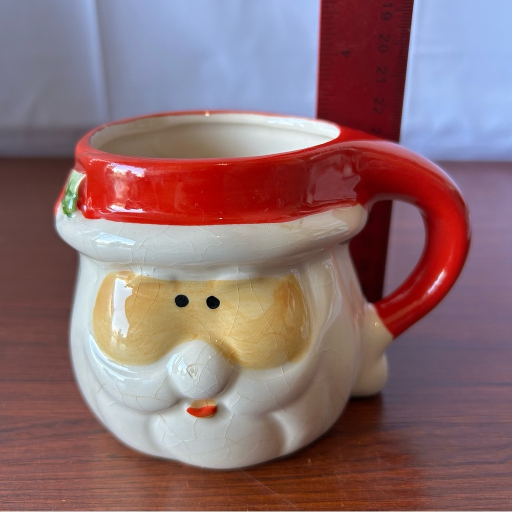 Vintage ROYAL NORFOLK Ceramic Santa Claus Mug Coffee Cup MICROWAVE Safe Glazed